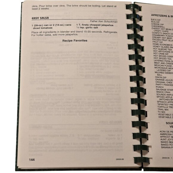 Newton Kansas Cookbook Taste Of Heaven St Marys Altar Society 1999 Recipe Book - Picture 10 of 12